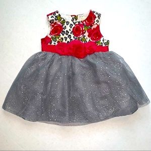 EUC sparkly tulle fully lined sleeveless dress